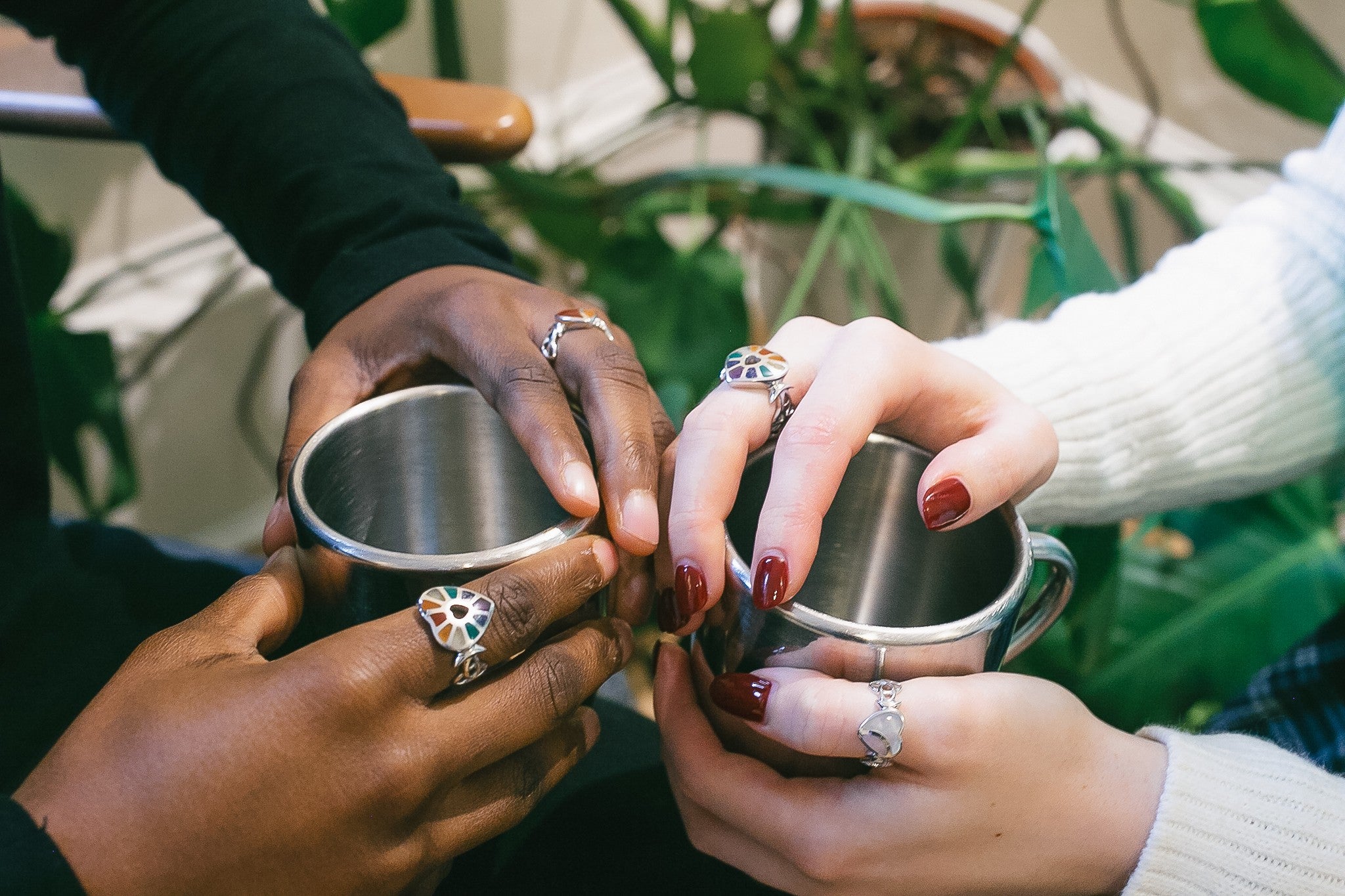 Crimson Embrace Queer Women Ring | Show you're Queerly Available for Lesbians, Bisexual and Pansexual women