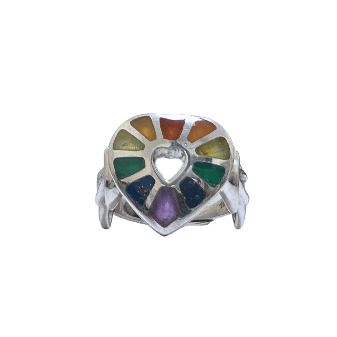 Our Rainbow Hearts Ring | Show you're Queerly Available for LGBTQ+ Singles