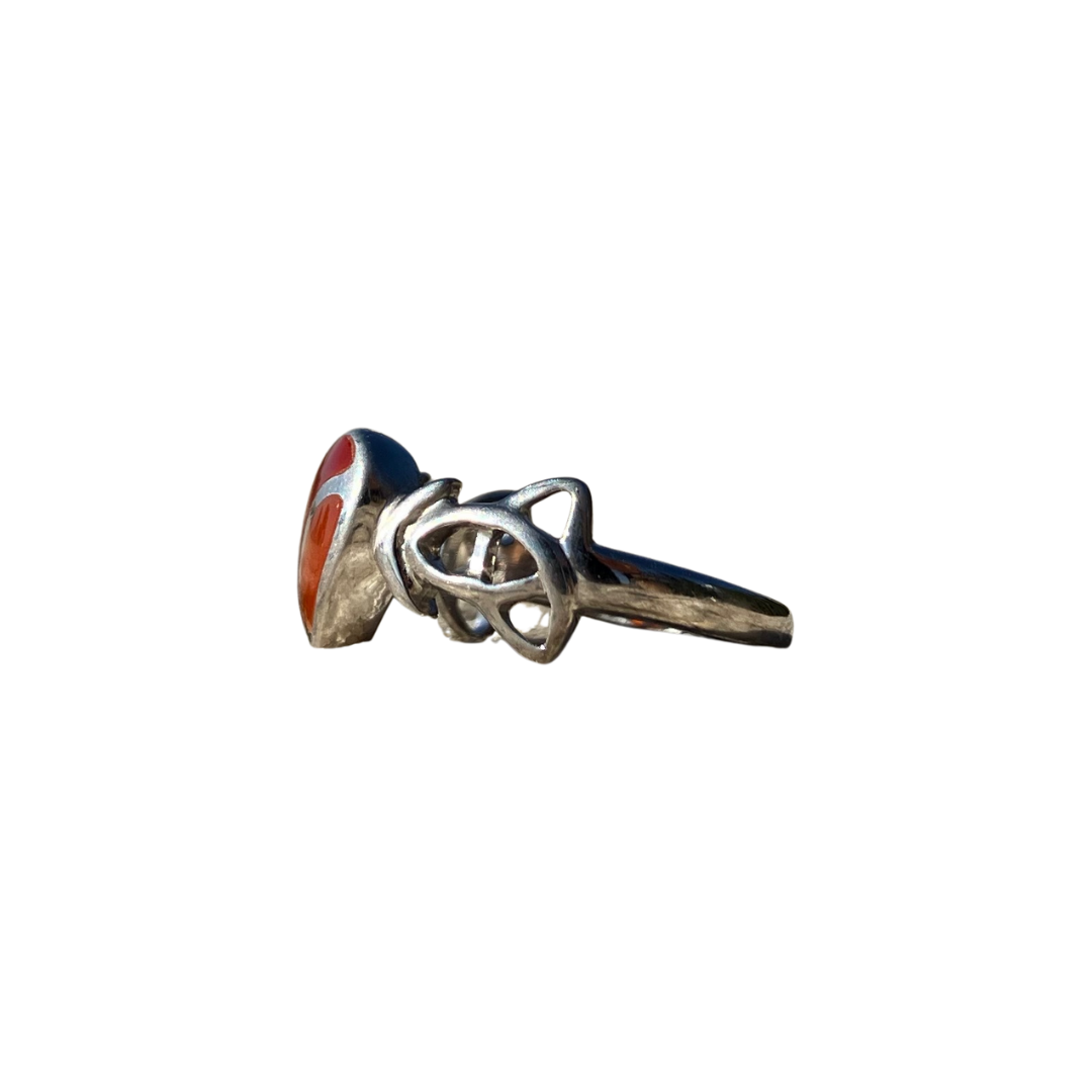 Crimson Embrace Queer Women Ring | Show you're Queerly Available for Lesbians, Bisexual and Pansexual women