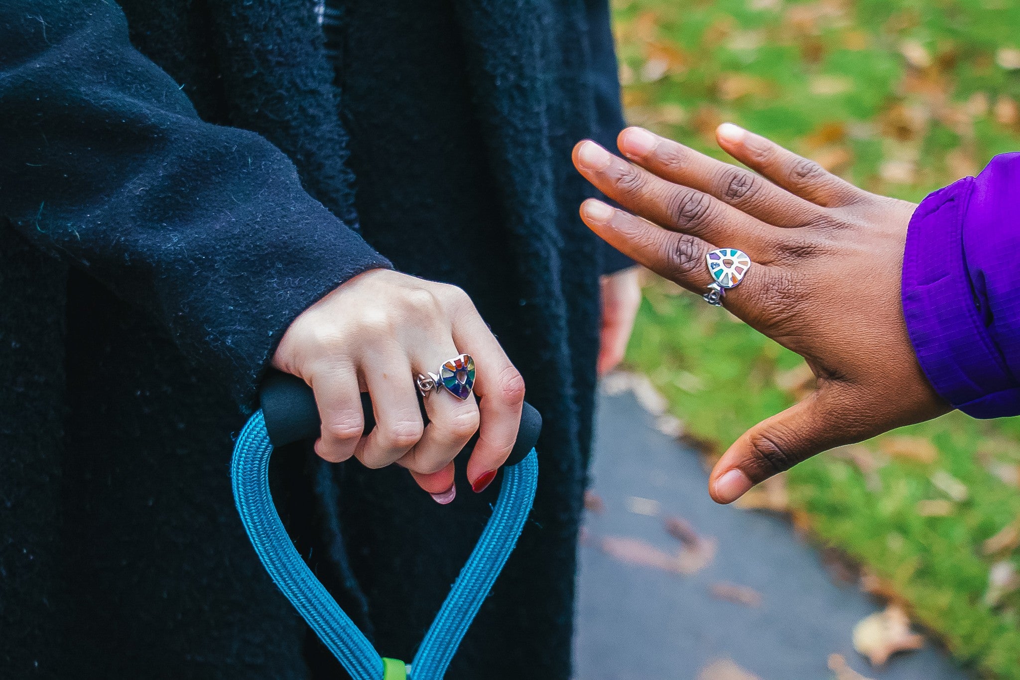Our Rainbow Hearts Ring | Show you're Queerly Available for LGBTQ+ Singles