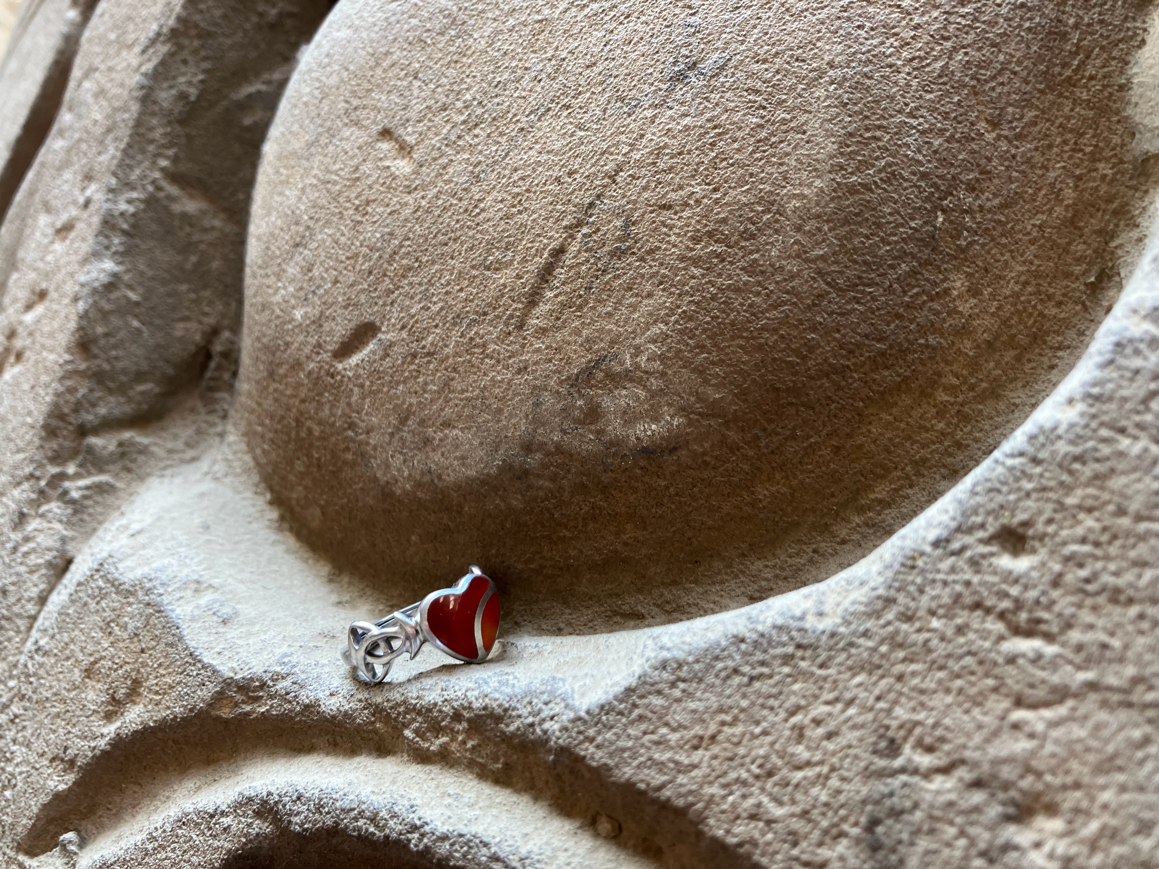 Crimson Embrace Queer Women Ring | Show you're Queerly Available for Lesbians, Bisexual and Pansexual women