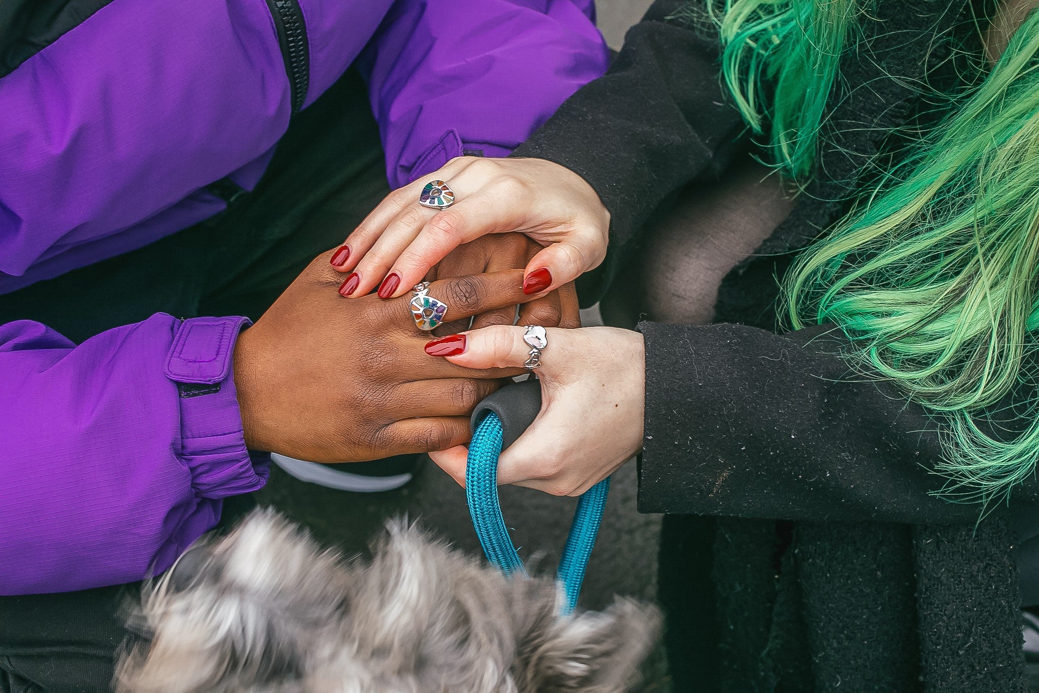 Our Rainbow Hearts Ring