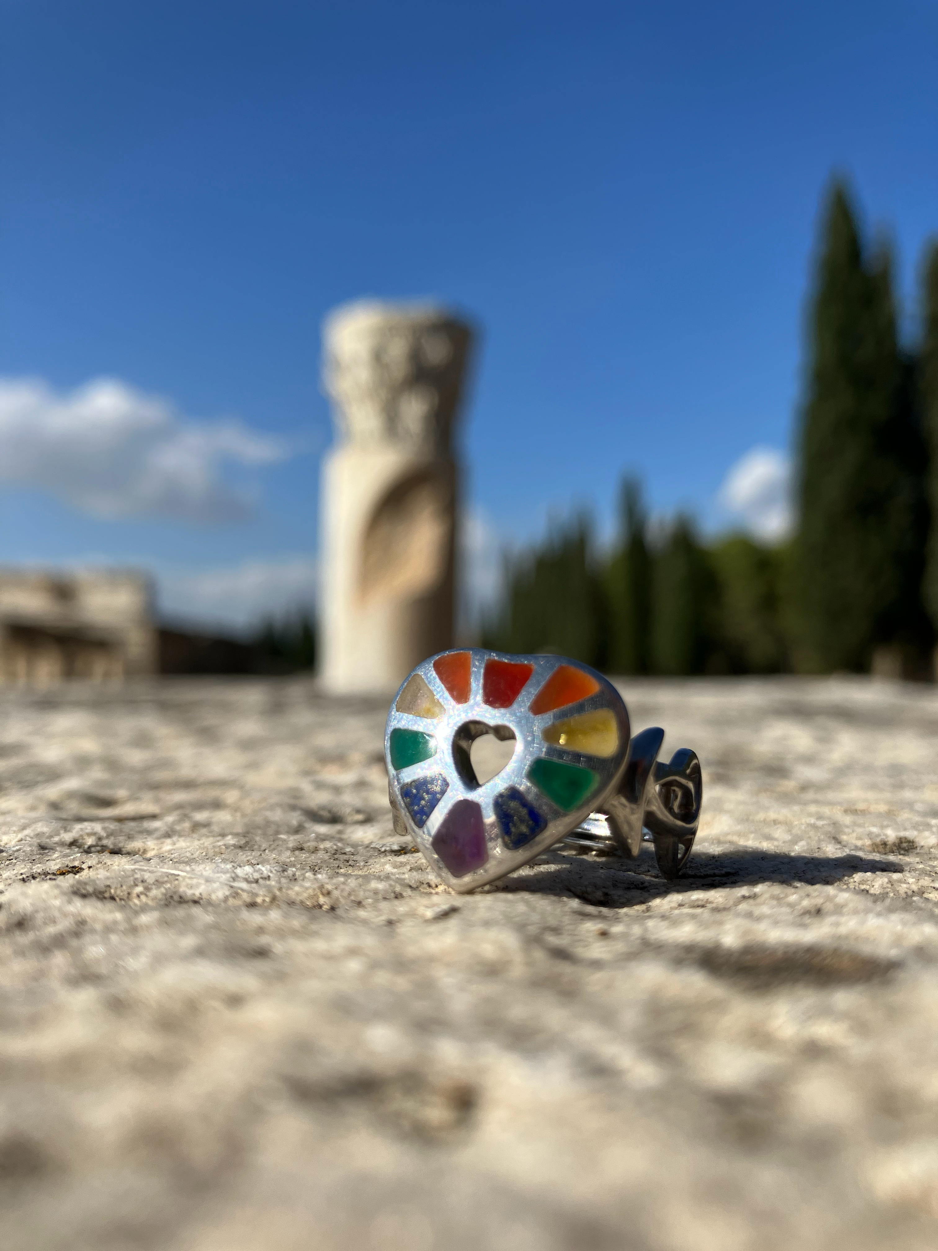 Our Rainbow Hearts Ring | Show you're Queerly Available for LGBTQ+ Singles
